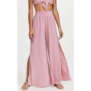 NWT Ramy Brook Athena Glitter Shimmer Knit Wide Leg Palazzo Pant Small